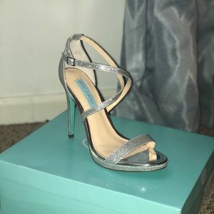 Blue by Betsey Johnson Silver Bridal Stiletto
